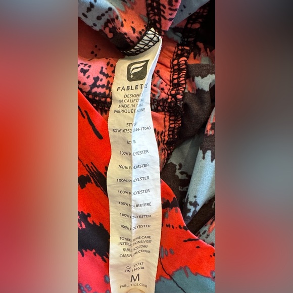 Fabletics Liza Heatwave Multicolor Sleeveless Romper- Size M - Picture 7 of 7